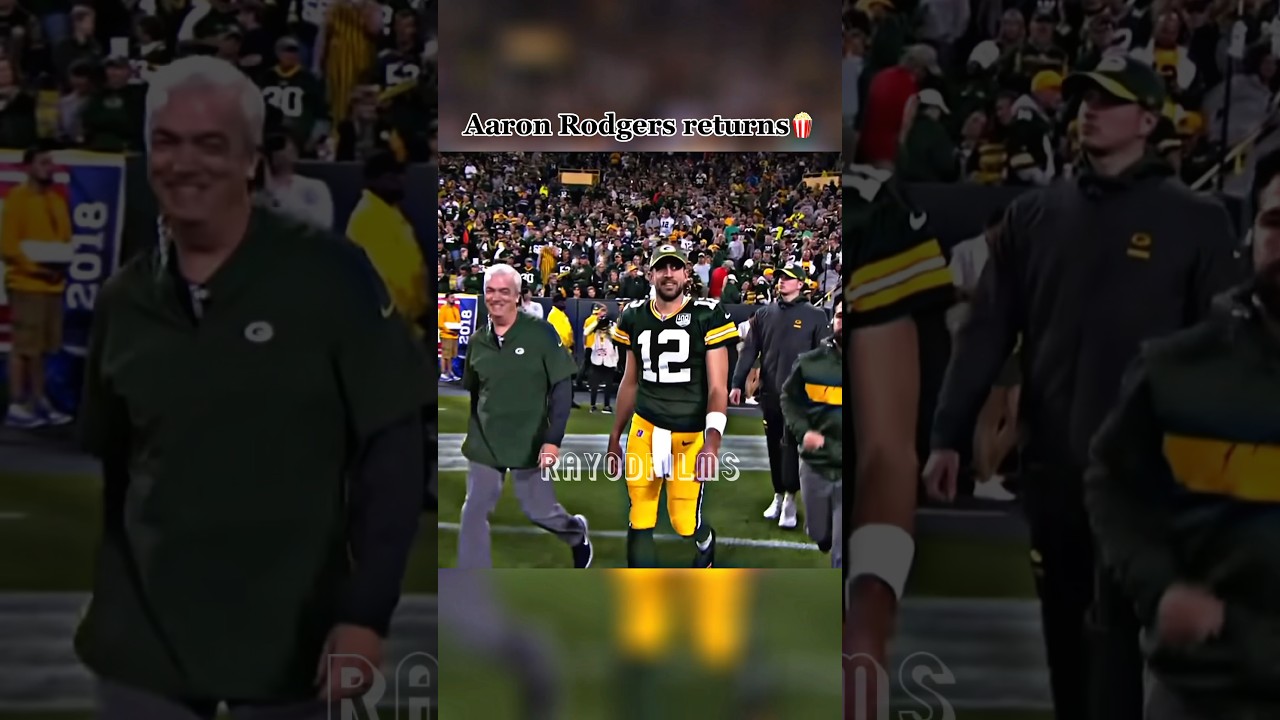 When Aaron Rodgers led a 20 POINT COMEBACK vs the Bears🍿 #nfl #shorts #halloweenwithshorts