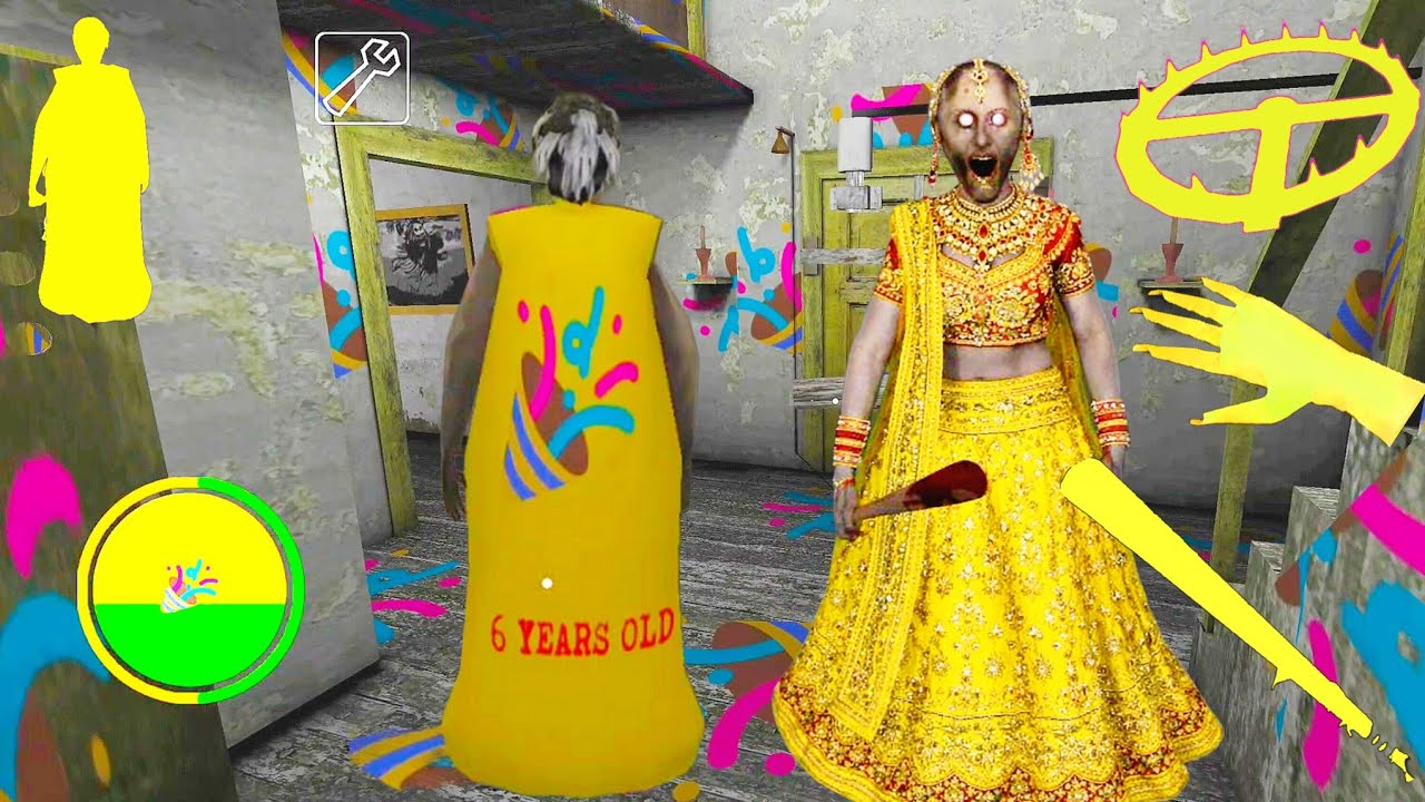 Granny Game Horror Escape Gameplay | Playing As Yellow Granny Episode 2