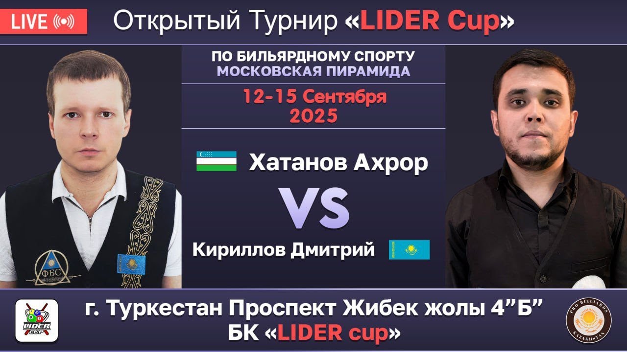 Кириллов Дмитрий (KAZ) - Хатанов Ахрор (UZB) | ФИНАЛ |  «LIDER cup» ТУРКЕСТАН