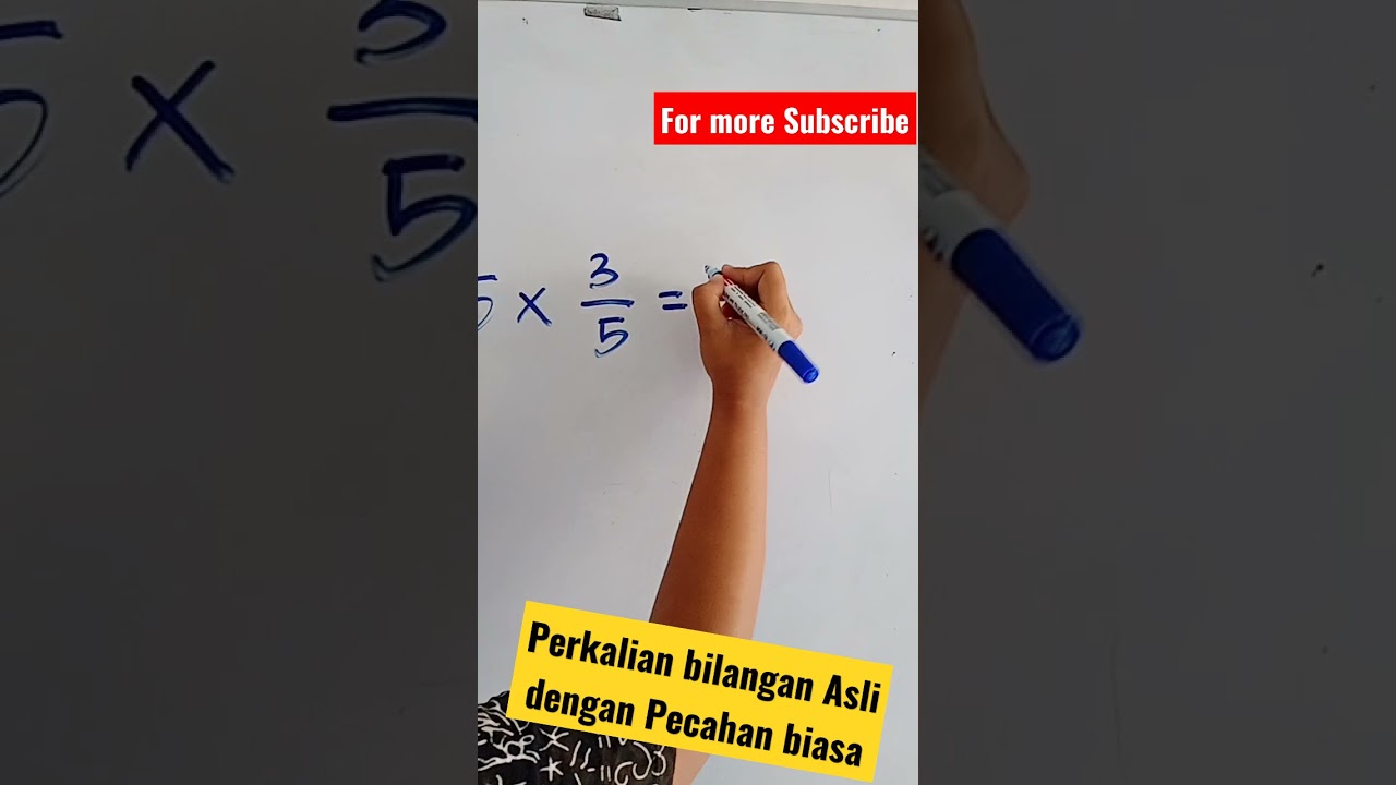 Perkalian Bilangan Asli dengan Pecahan Biasa #Short