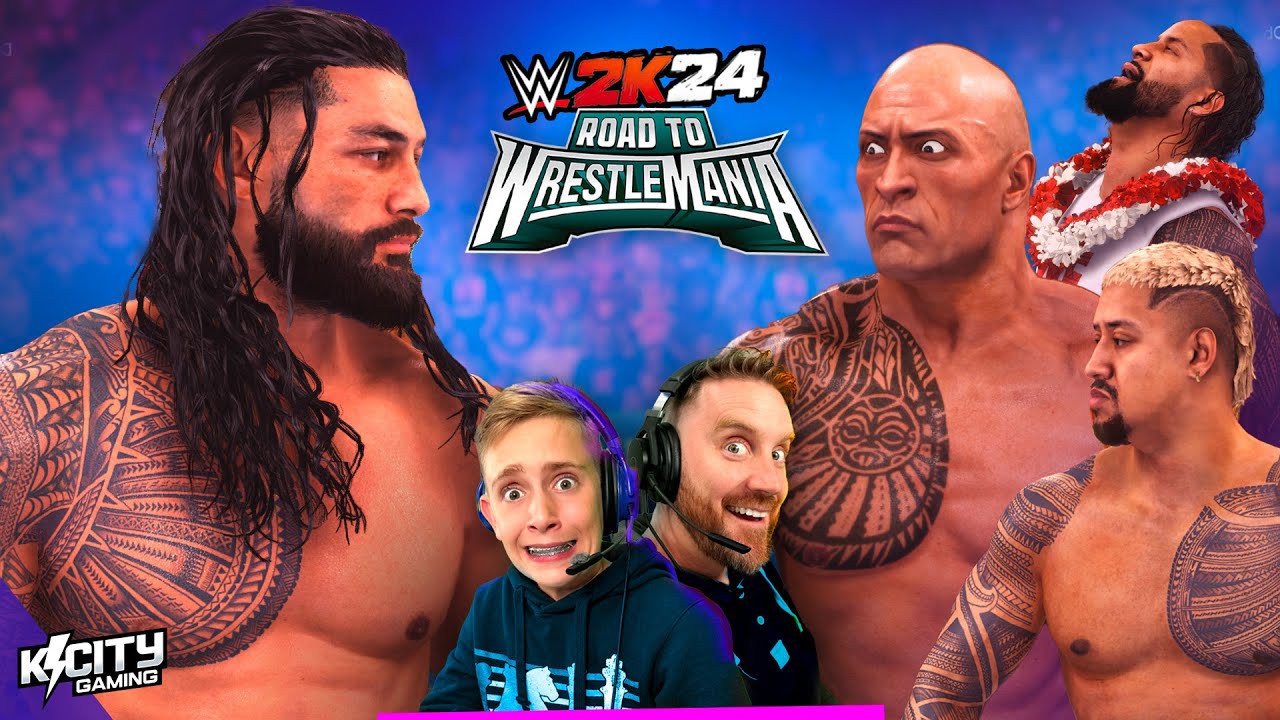 The BLOODLINE Family Gauntlet in WWE 2k24 (Road to WrestleMania 40)