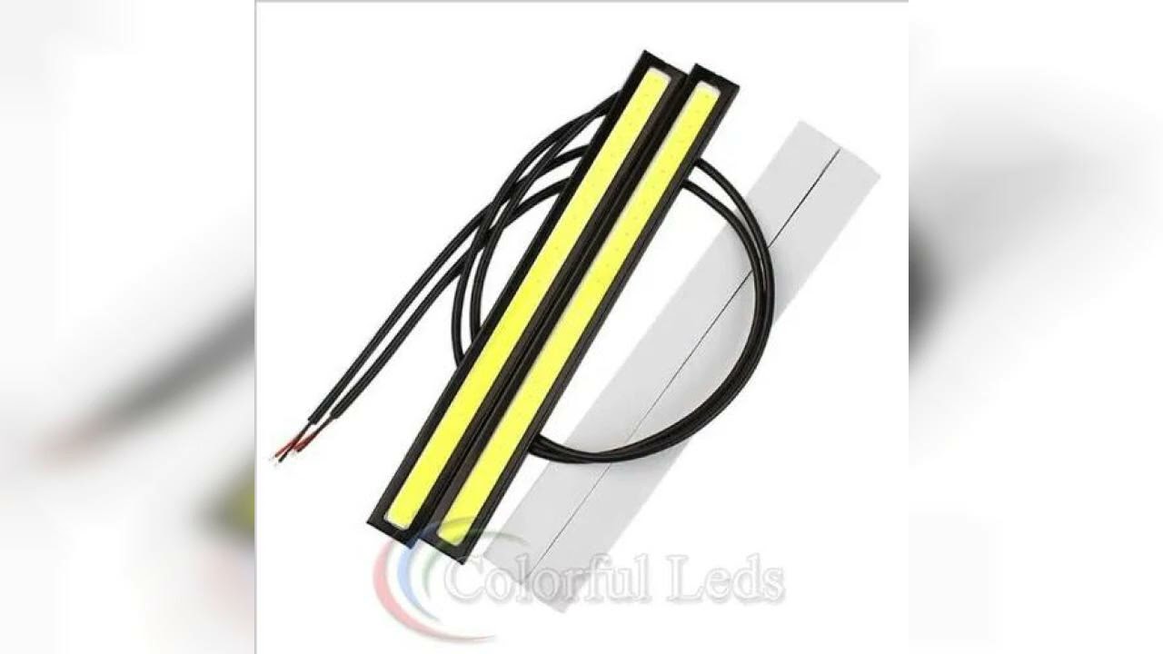 Review: Par De Barras De Led Branco Drl Luz Diurna Forte 17cm