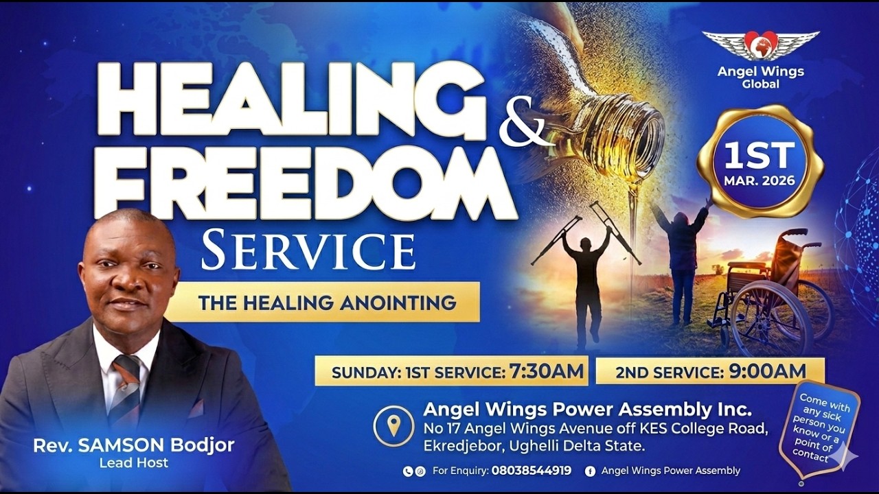 HEALING AND FREEDOM SERVICE | ANGEL WINGS GLOBAL | 01-03-2026