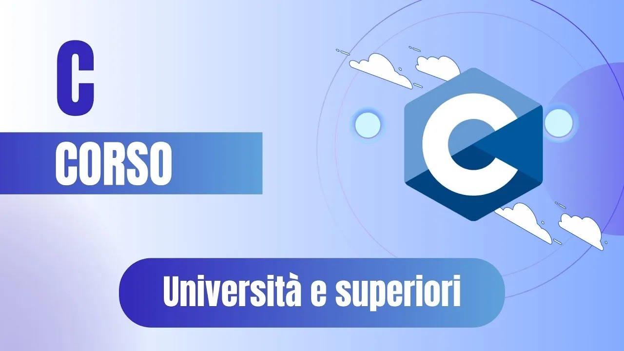 Corso Programmazione C completo - Universit&agrave; e Superiori