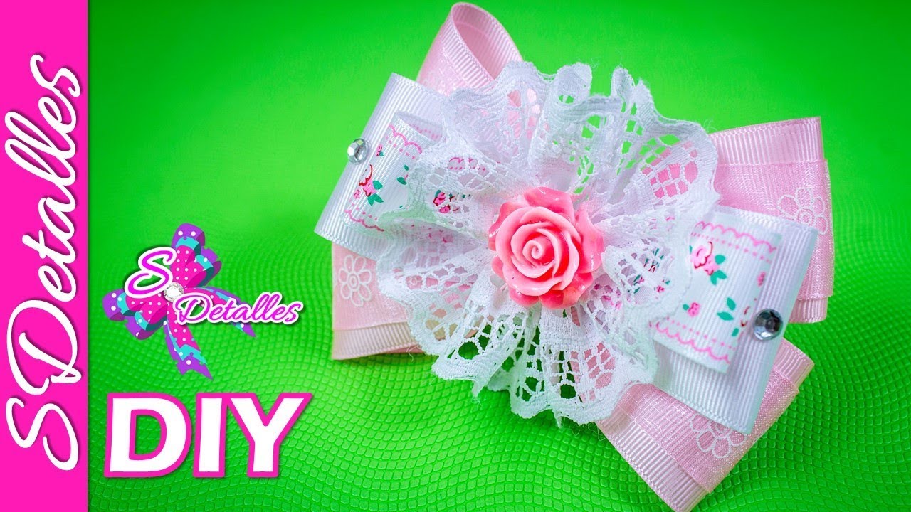 Lazos con Cinta y Encaje #3 | Video# 125 | SDetalles | DIY