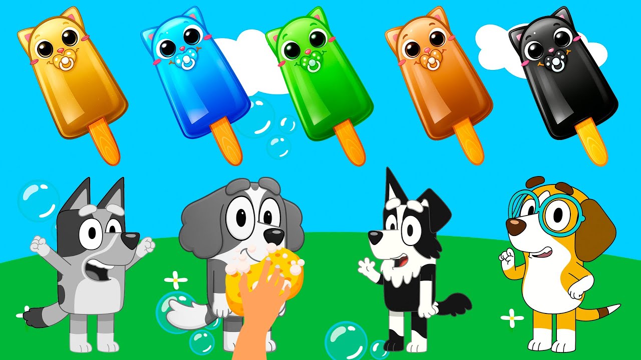 Bluey And Friends Dress Up & Learn Colors!  Kids Coloring with Bluey & Friends
