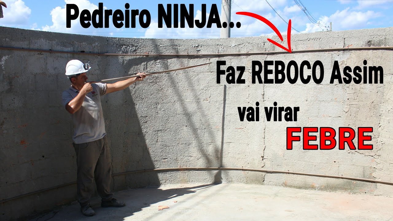 Incrível TÉCNICA de Rebocar parede em CURVA PASSO A PASSO
