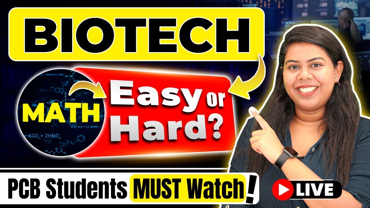 Is Maths Tough in BTech Biotechnology? Honest Guide for PCB Student #Biotechnology #BTech #Engg #CSE
