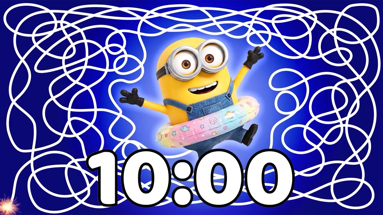 10 Minute Timer 💥 | Minions Summer Timer Bomb | Summer Countdown Adventure!