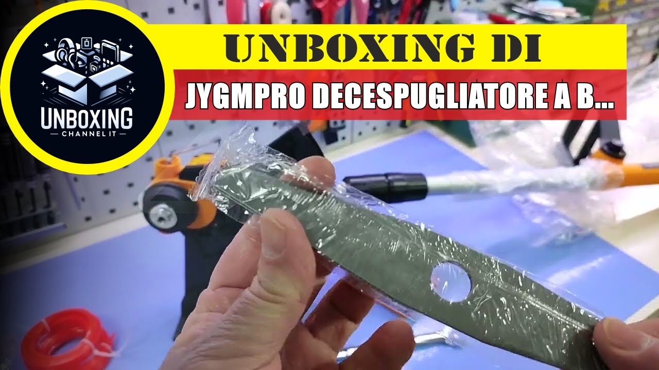 JYGMPRO Decespugliatore a Batteria 21V, Tagliabordi a Batteria Brushless con 2 Batterie 2,0Ah, 2 Lam