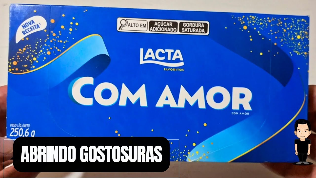 ABRINDO CAIXA DE BOMBONS LACTA VARIEDADES COM AMOR - DE ARRUDA ABRINDO GOSTOSURAS