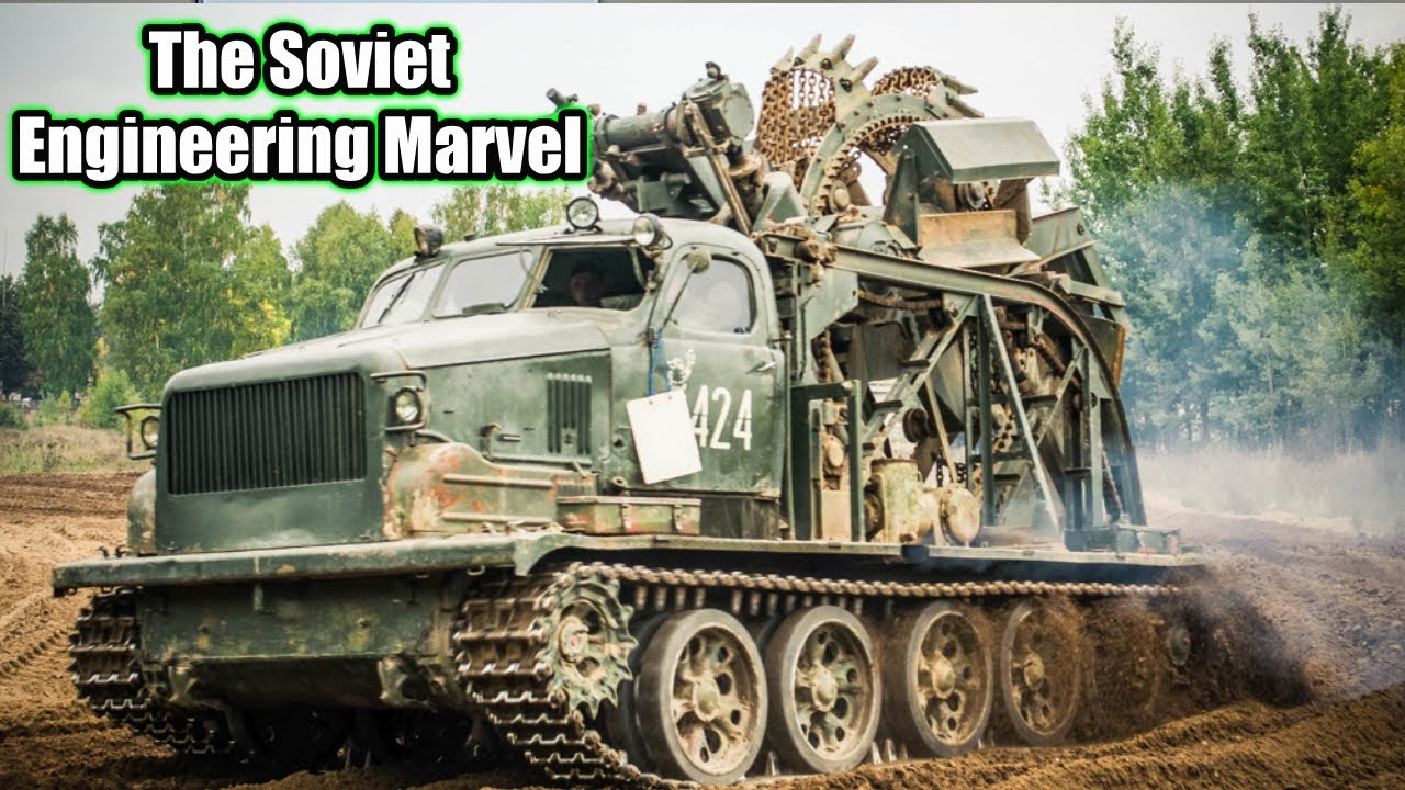 Советская траншейная машина БТМ-3