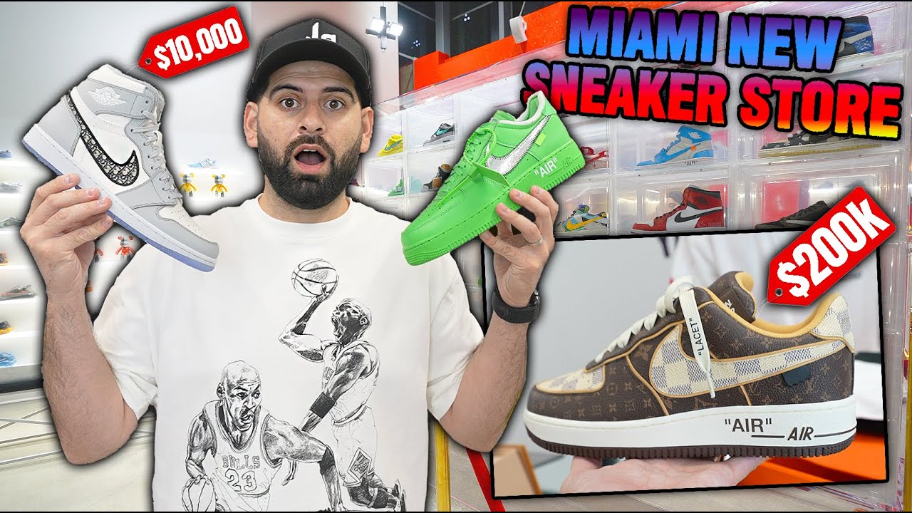 INSIDE MIAMIS CRAZIEST SNEAKER STORE!! *$20 MILLION DOLLARS IN SAMPLES, DUNKS, AND MORE*