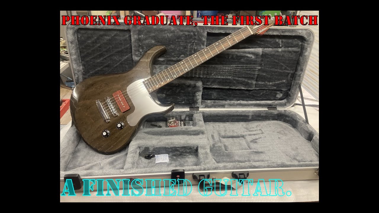 Phoenix Graduate, the first batch; A finished guitar.