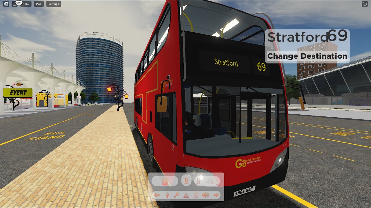 Roblox London & East Bus Simulator  Enviro 400 Route 69 Walthamstow Central -Stratford