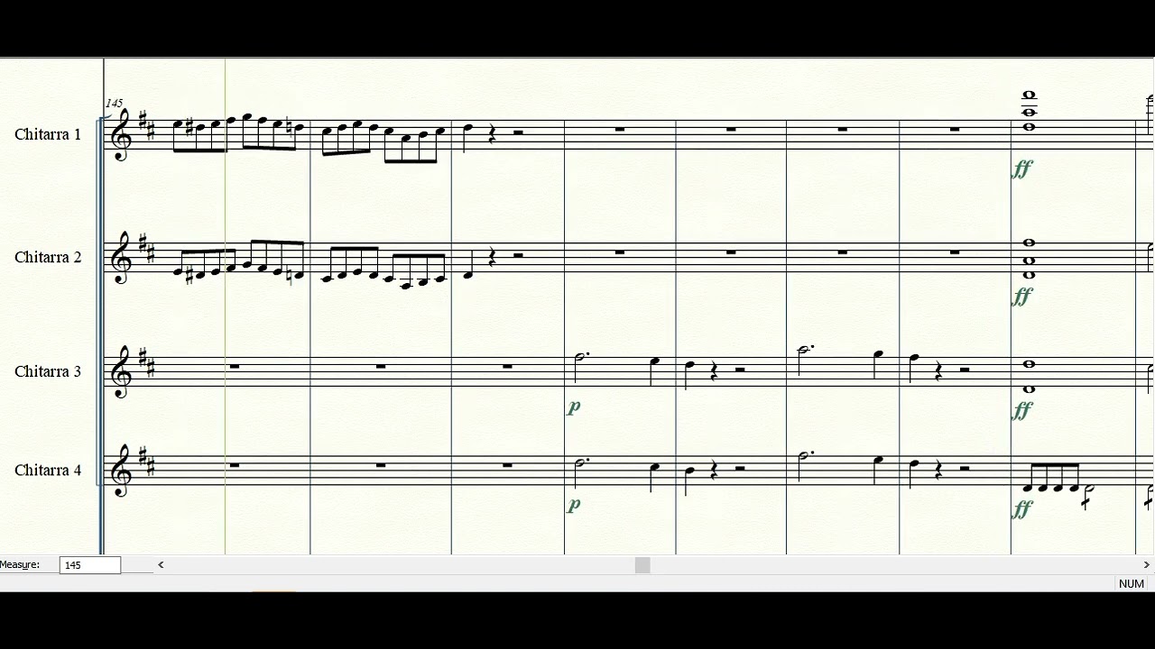 le nozze di figaro, chitarre