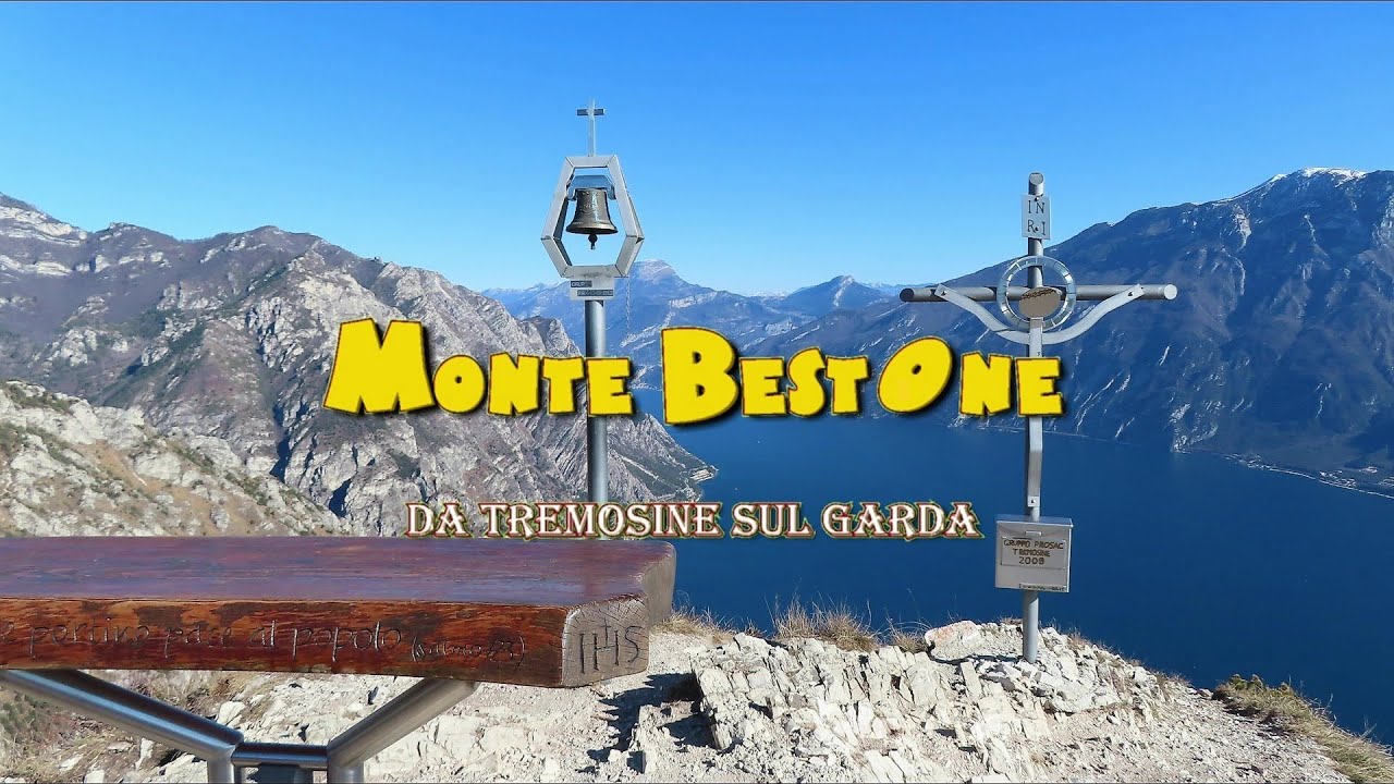 Monte Bestone, vista spettacolare sul lago di Garda e le montagne circostanti.