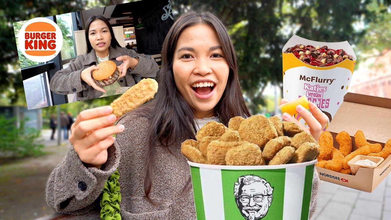 ich teste die VEGANEN Produkte der Fastfoodketten (ungesund)