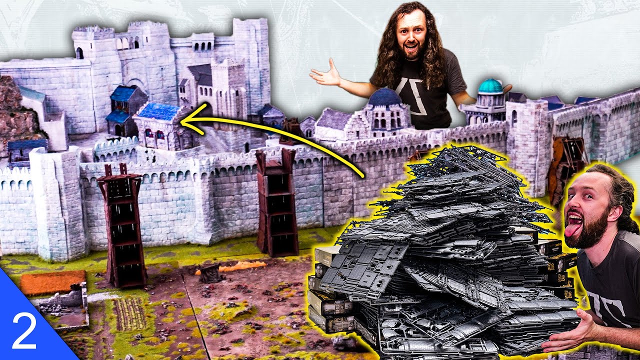 Games Workshop made me build a MASSIVE fantasy city Diorama! Minas Tirith Courtyard [2]