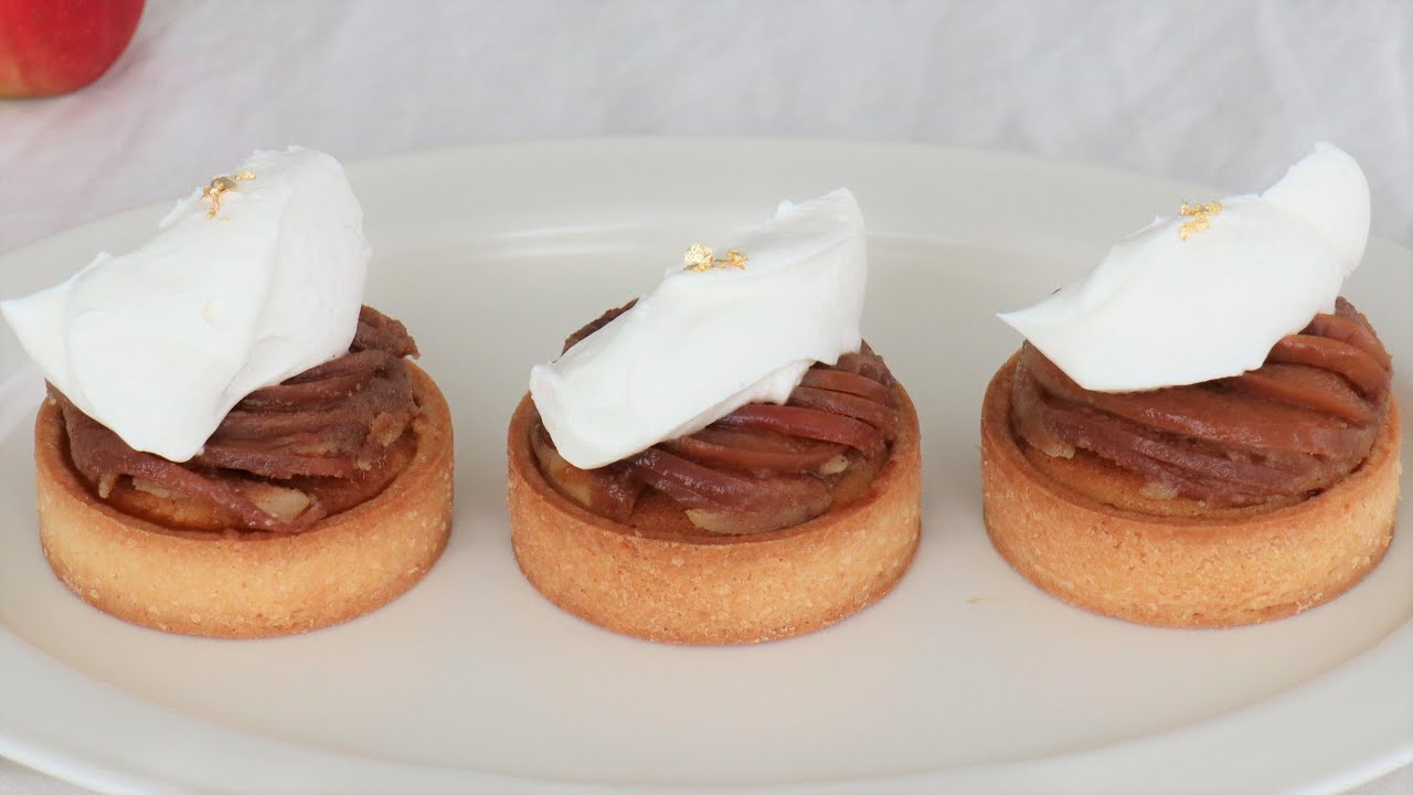 타르트타탱(Tarte tatin), 프랑스식 애플타르트 | 파트사블레, 아몬드크림, 카라멜사과조림 recipe
