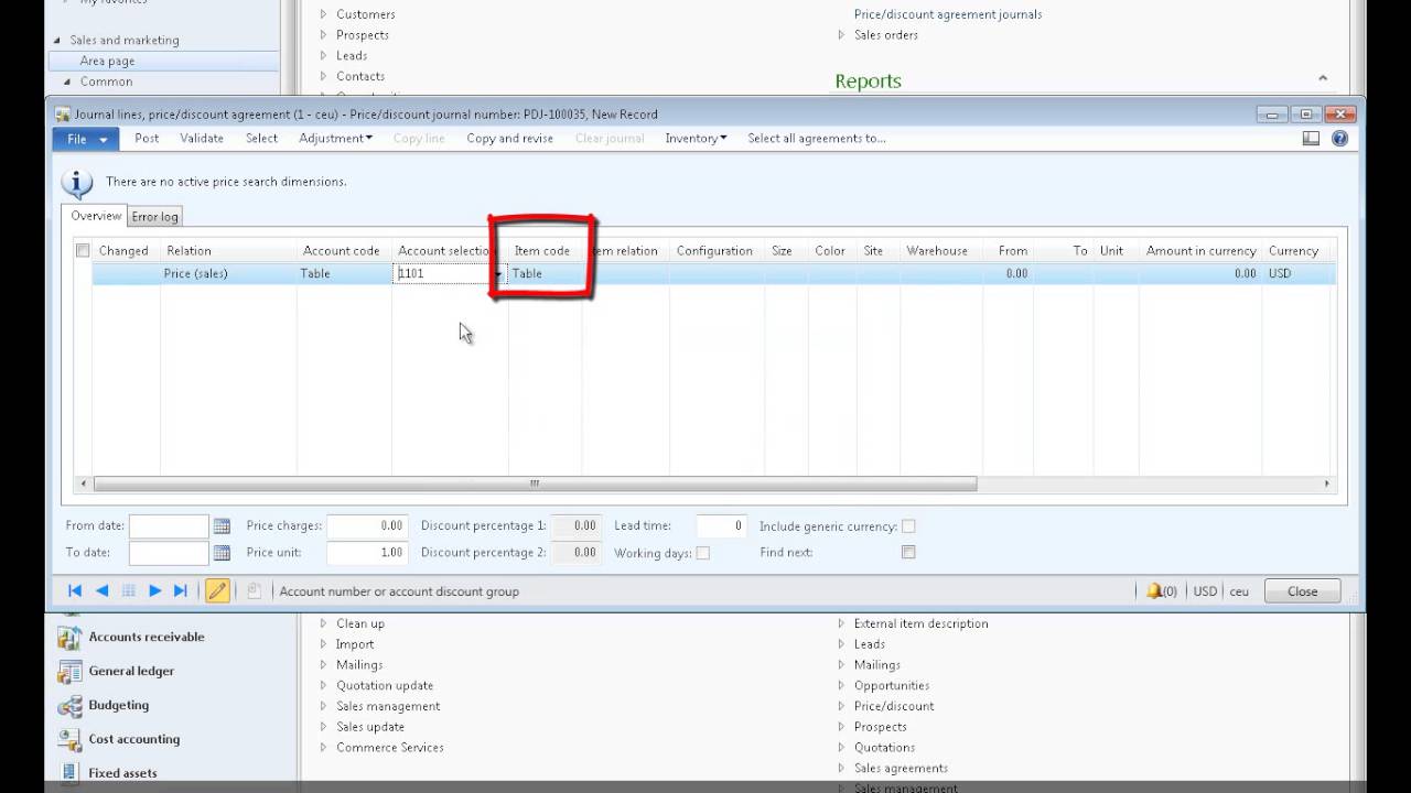 Microsoft Dynamics AX: Sales Prices and Discounts