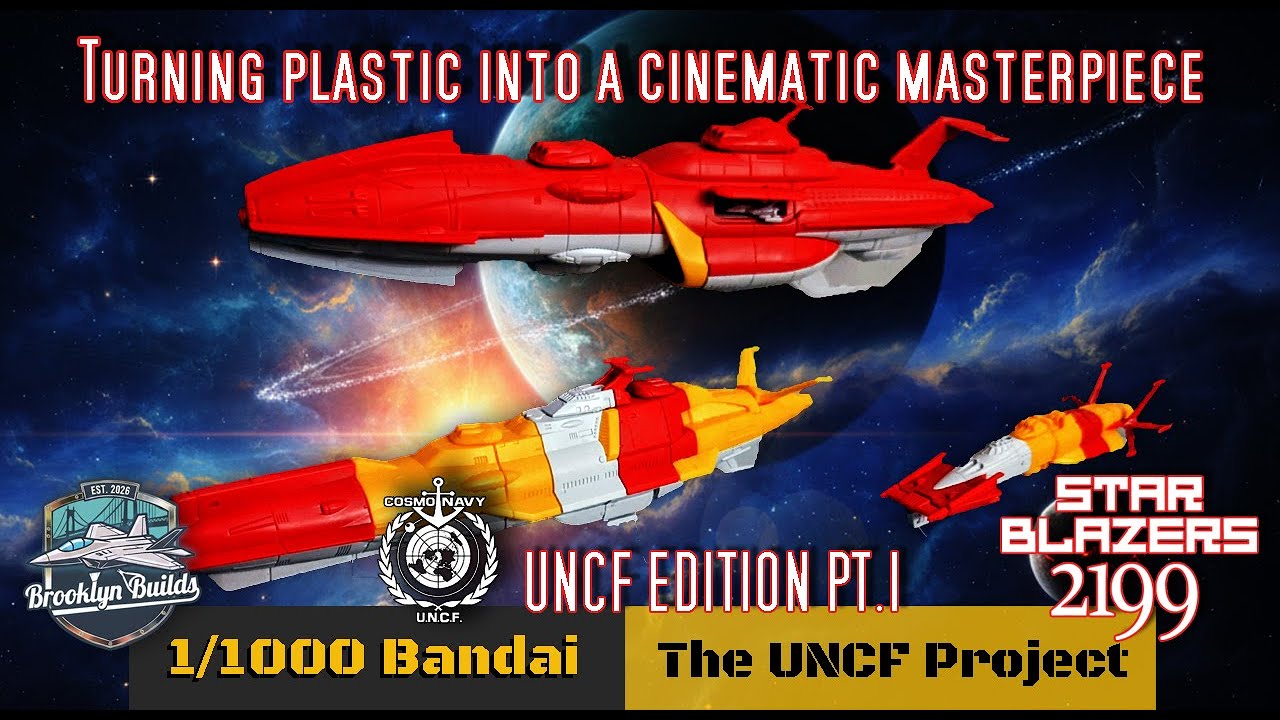I Built the Ultimate 1/1000 UNCN Fleet  PT. 1 (Bandai Star Blazers 2199)