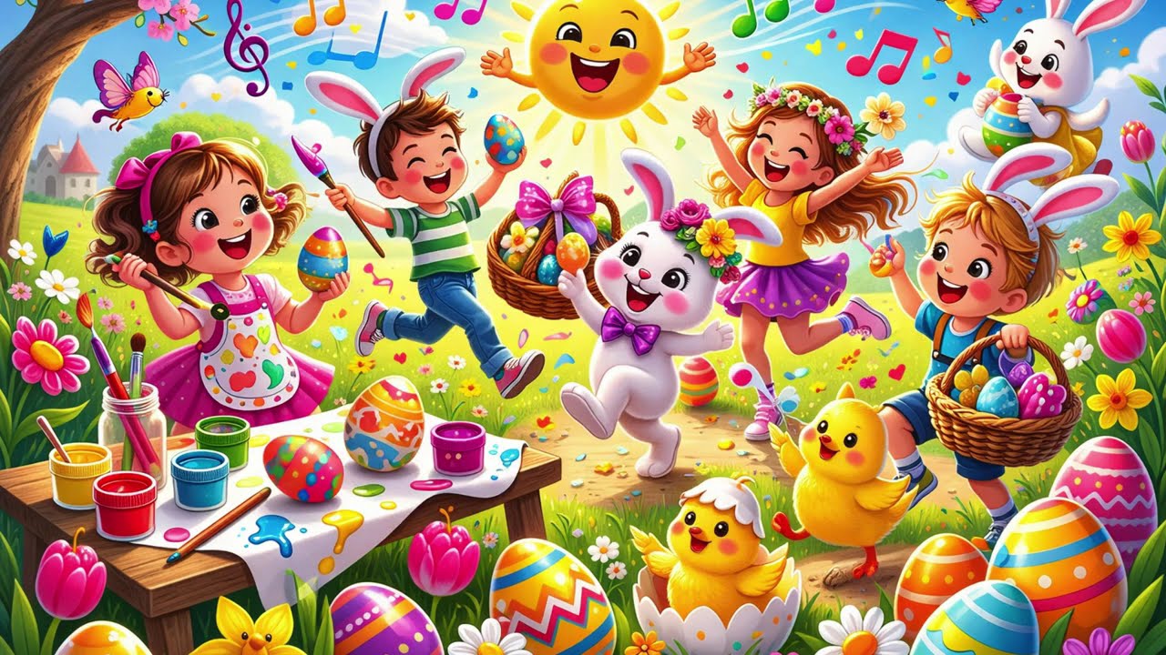 Wielkanocna piosenka dla dzieci 🐰🥚🌸- ruchowa | Wielkanoc i Wiosna