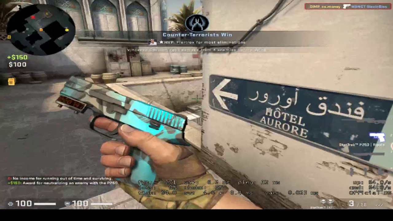 CS:GO I5 9400F feat GeForce GTX 1060 6 GB Casual match (High settings)