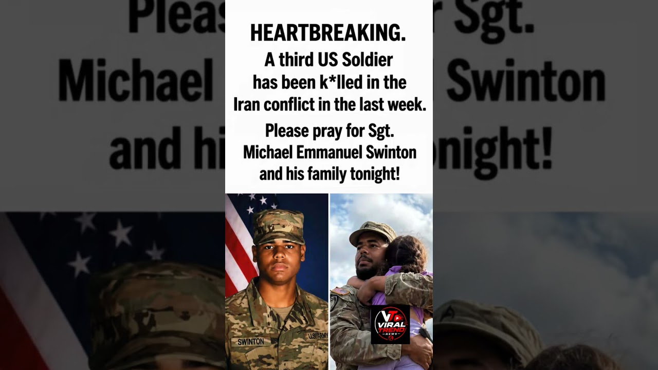 Heartbreaking: Third U.S. Soldier Killed in Iran Conflict 🇺🇸💔