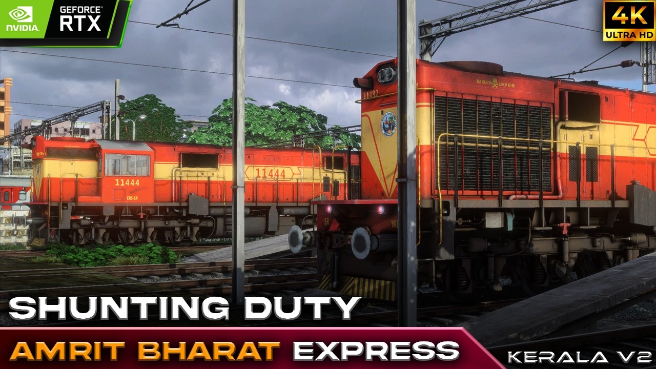 Shunting duty of Amrit Bharat express RAILWORKS....#trainsimulator #railworks