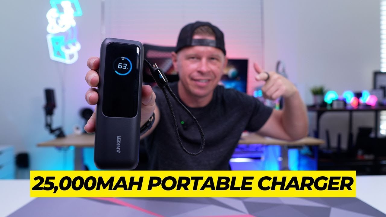 Обзор внешнего аккумулятора для ноутбука Anker (25 кОм, 165 Вт, встроенные и выдвижные кабели)