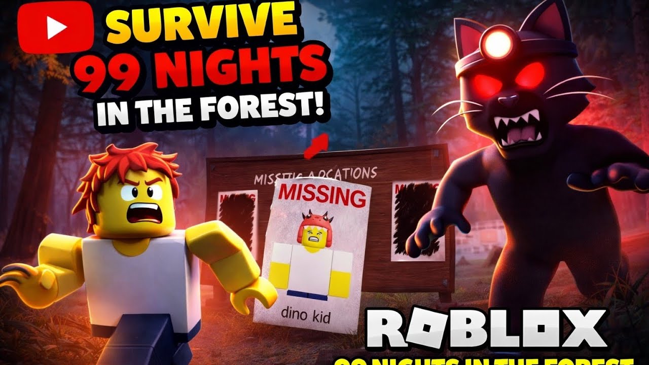 😱 Can I Survive 99 Nights in the Forest? | Roblox Gameplay
