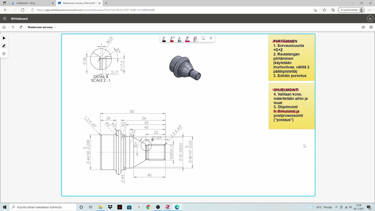 Mastercam 2022 Sorvausohjelmointi CNC-koneistus Ysao