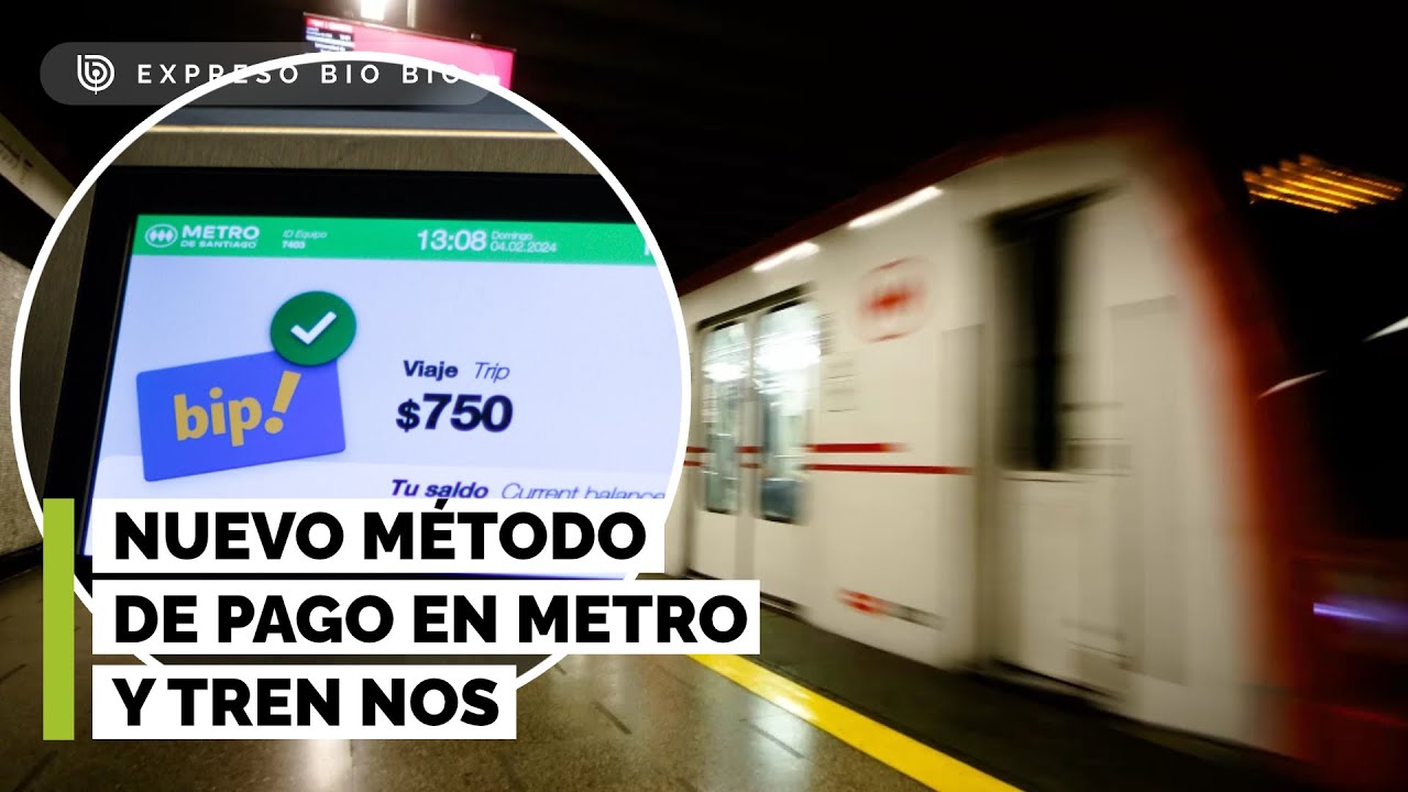 ¿El fin de la Bip!? Anuncian nuevo método de pago en Metro y Tren Nos