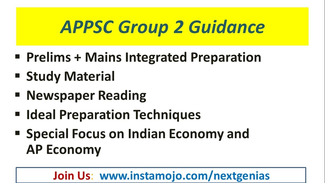 APPSC Group 2 Guidance : Special focus on Indian Economy and AP Economy