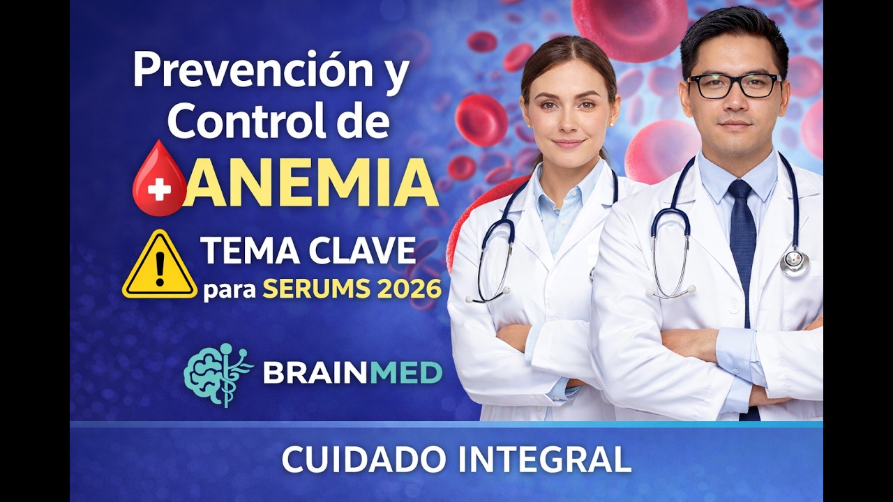 Prevención y Control de Anemia ⚠️ Tema Clave para SERUMS 2026 | Cuidado Integral
