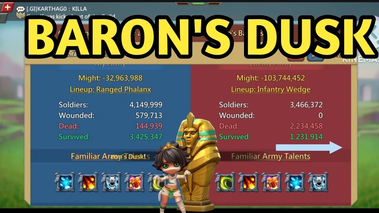 Maxed Titans Sniped At Baron Dusk! FT GRAWLF & XIAO FUFUFU! LordsMobile