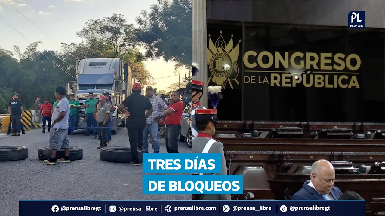 Guatemala suma tres d&iacute;as de bloqueos por combustibles y medidas de transporte