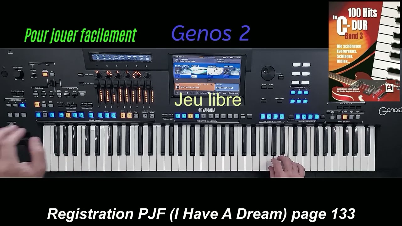 Yamaha Genos 2 (I Have A Dream) ABBA pour jouer facilement