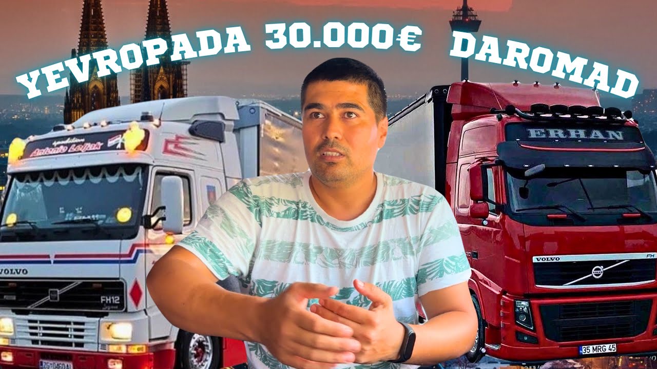 Yevropada trak haydab qancha topsa bo'ladi, oson ketish yo'llari, ish tartibi qanday?