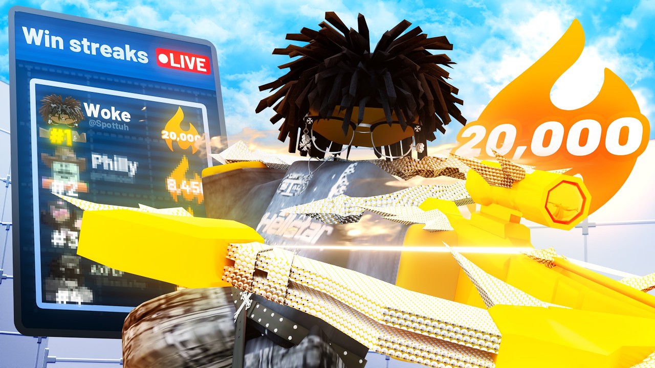I ACHIEVED A 20,000 WIN STREAK IN ROBLOX RIVALS !
