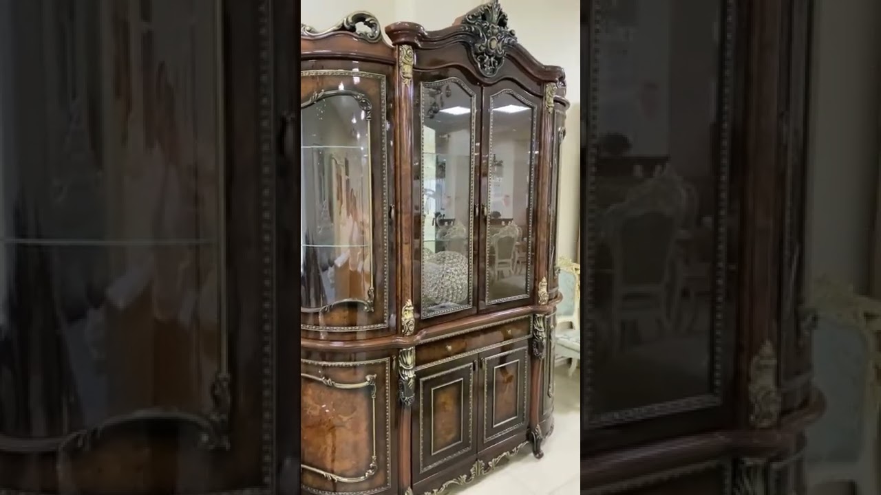 Сервант Джоконда 4Д корень дуба глянец Мебельный салон VIDMEBEL.