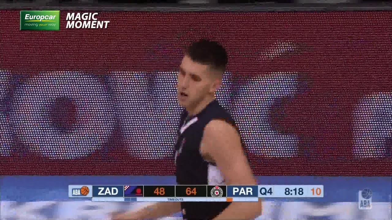 Europcar Magic Moment: 1st ABA League points for Miletić (Zadar - Partizan NIS, 9.11.2019)