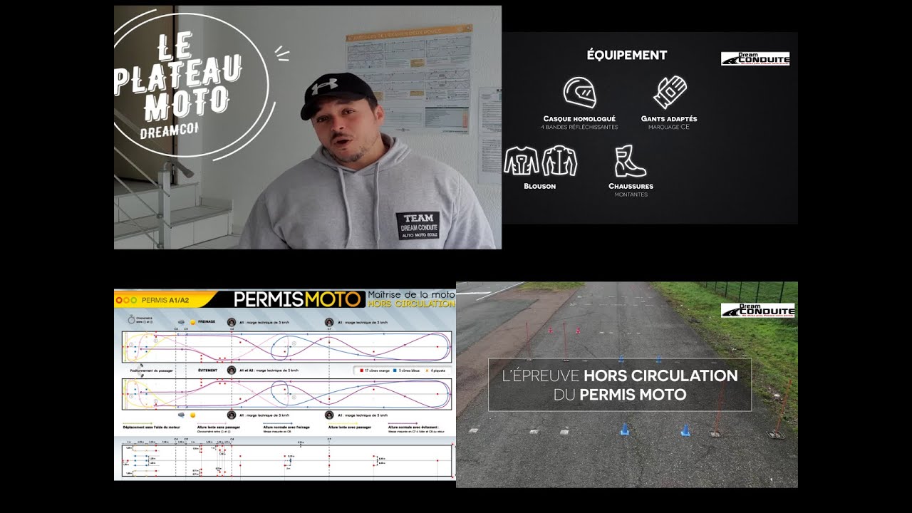 DREAMCONDUITE TV PERMIS MOTO PLATEAU 2020 NOUVEAU PERMIS