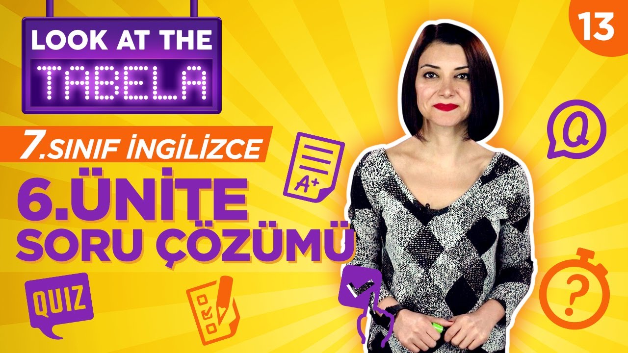 7. Sınıf İngilizce 6. Ünite Testi Çözüyoruz! Yeni Nesil Sorular ile Celebrations Soru Çözümü #13