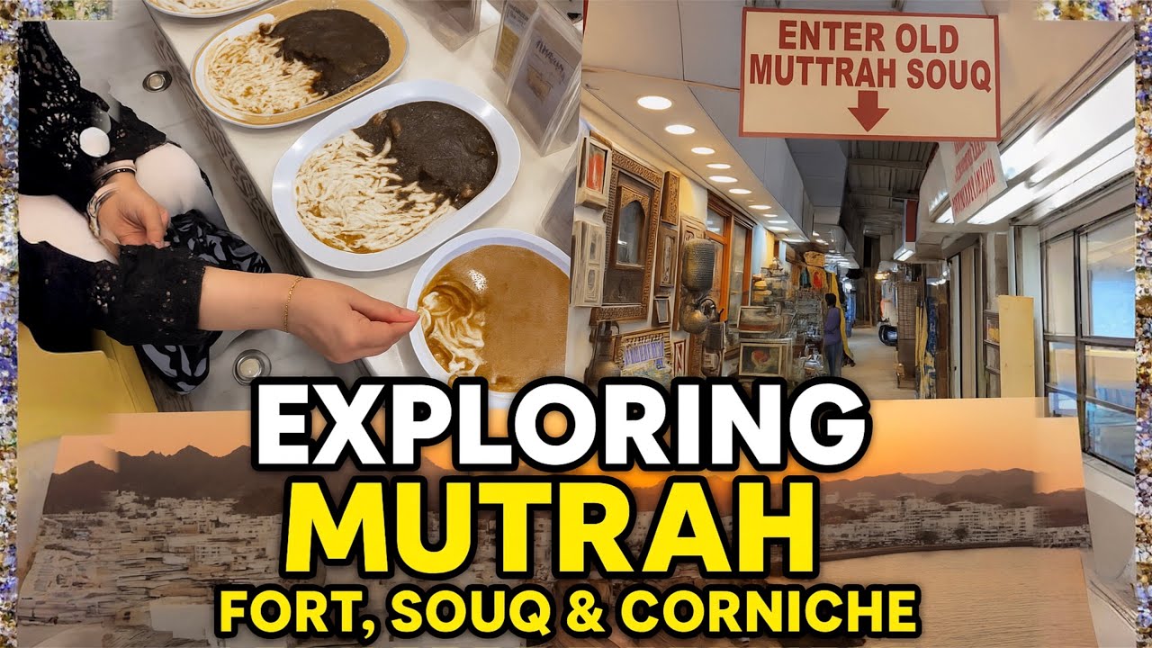 Uk to Oman | Mutrah Fort, Souq & Corniche | Muscat Travel Vlog | Sunset, Shopping Walking tour 