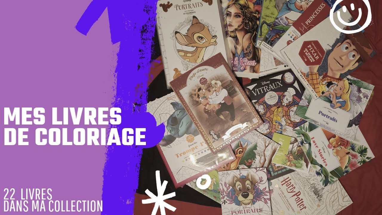 Ma collection de livre de coloriage & Tous mes coloriages réalisés ❤