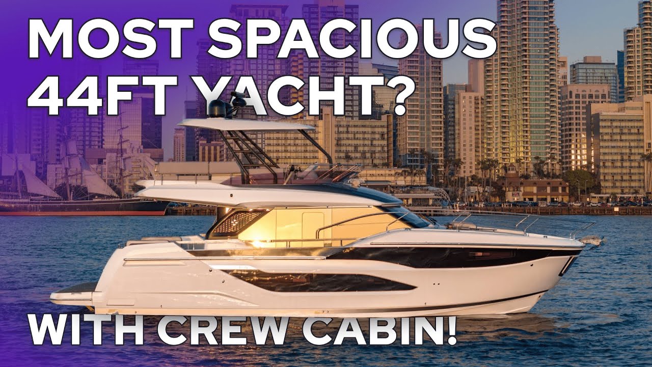 Discover the Prestige F4: Most Spacious 44ft Yacht? With Crew Cabin