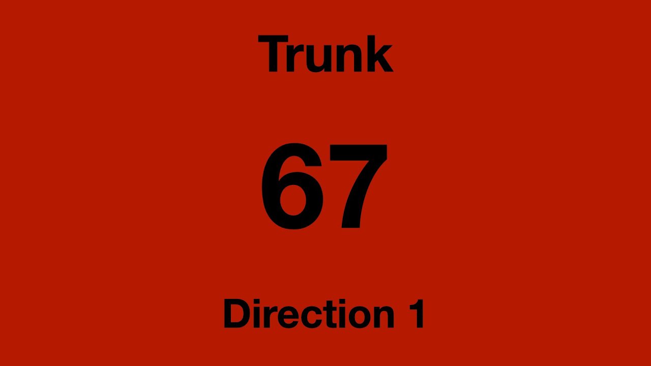 [SMRT Buses] Trunk Bus Service 67 - Direction 1 Hyperlapse