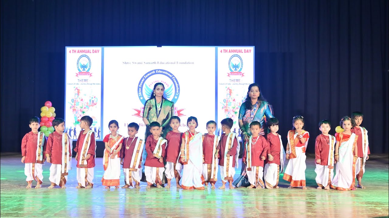 Colors of Bengal | Nursery Group | Flying Birds Pre‑School | Phursungi | Annual Function 2025‑26
